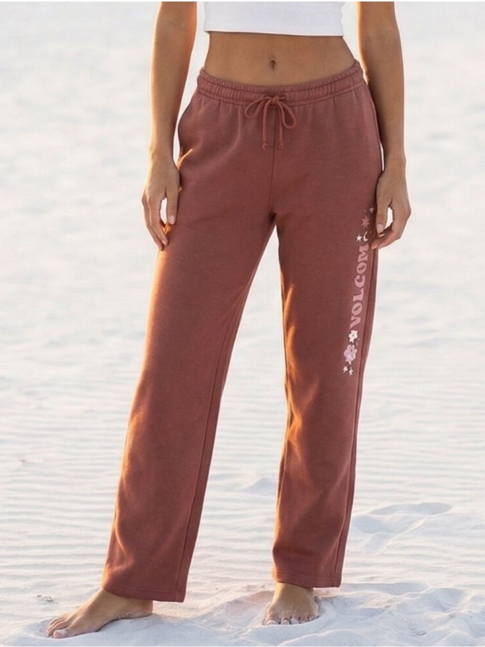 Volcom Sweatpants Boho Drawstring fleece lined